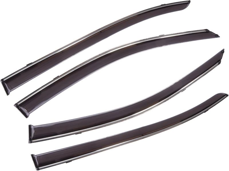 Photo 1 of LUJUNTEC Rain Guards Compatible with 2013-2017 for Honda for Accord EX Sedan 4-Door;for EX-L Sedan 4-Door;for Sport Sedan 4-Door Side Window Deflector Black,4-Piece