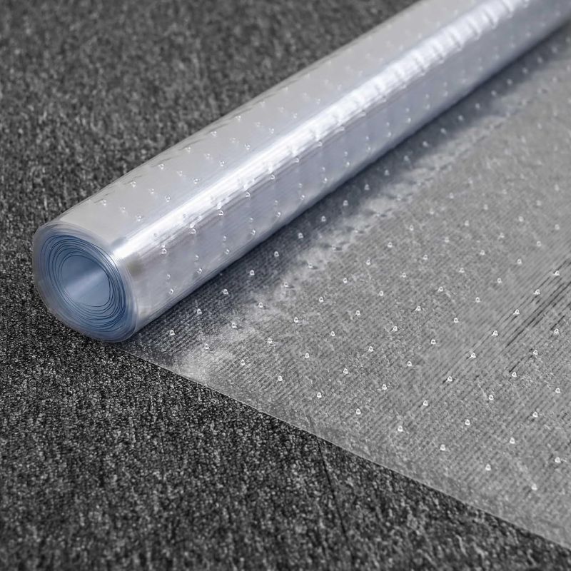 Photo 1 of Plastic Carpet Runner 27in x 6ft Clear Floor Runner for Carpet Protection with Spikes Non-Slip & Stain-Resistant Rug Protector for Carpeted Hallway or Entrance or Other Foot Traffic Areas