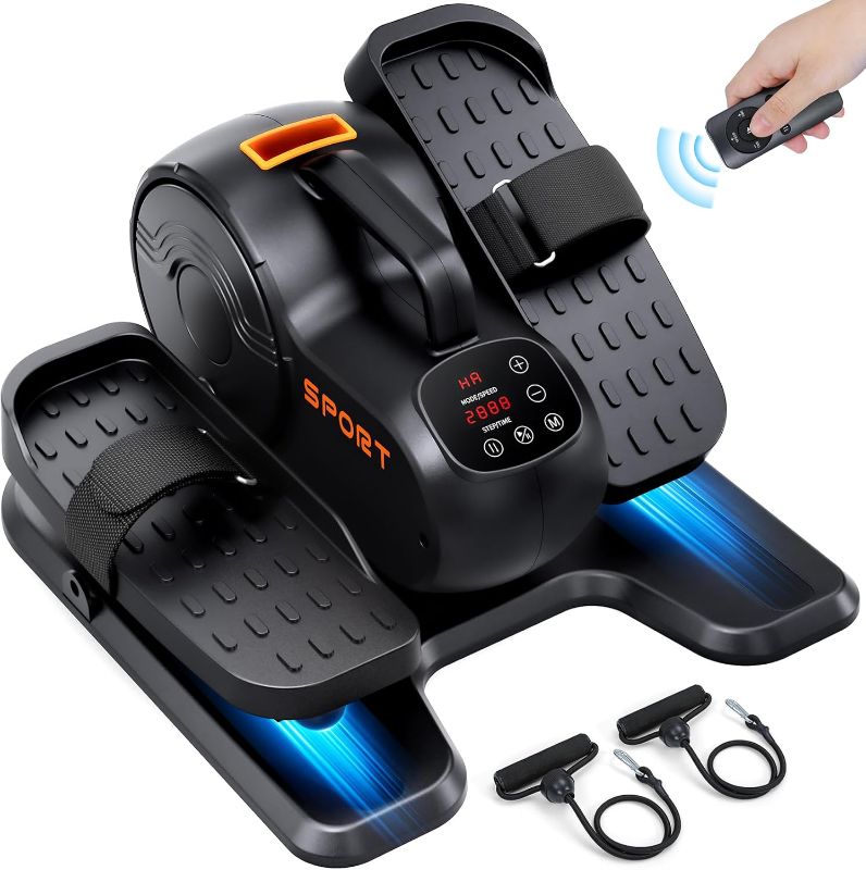 Photo 1 of Dripex Under Desk Elliptical Machine, 3-in-1 Electric Ellipse Leg Exerciser As Seen On TV, 10 Adjustable Speed & Resistance, Seated Pedal Exerciser for Seniors with Remote, Fully Assembled