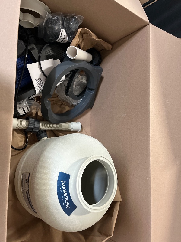 Photo 1 of AQUASTRONG Sand Filter Pump for Above Ground Pool with Timer, 1/2 HP Pool Pump Max 2500 GPH for Pools up to 9000GAL, 12in Pool Sand Filter with 6-Way Valve, Improved Circulation for Crystal-Clear Pool