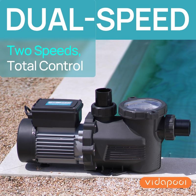 Photo 1 of n/Above Ground Pool Pump, Self Primming High Flow (Dual Speed, 2HP, 5200 GPH, 115V)