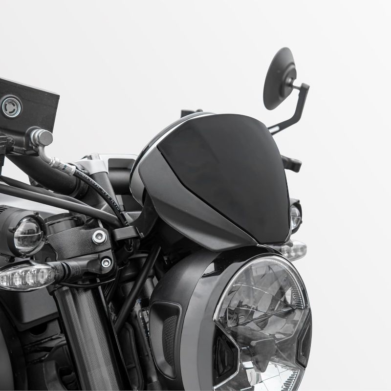 Photo 1 of Motorcycle Upper Front Fairing Cowl Headight Wind Shield Front Mask Nose Shield Cowl Compatible with Tri-umph Trident 660 Trident660 Trident-660 Accessories 2021 2022 2023 (Black)