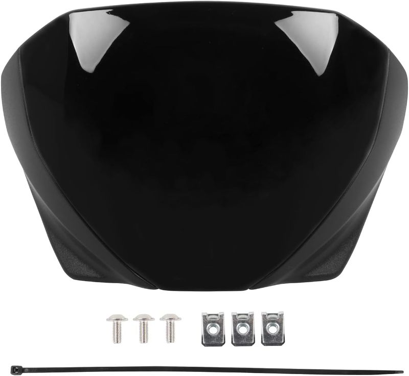 Photo 1 of Motorcycle Upper Front Fairing Cowl Headight Wind Shield Front Mask Nose Shield Cowl Compatible with Tri-umph Trident 660 Trident660 Trident-660 Accessories 2021 2022 2023 (Black)
