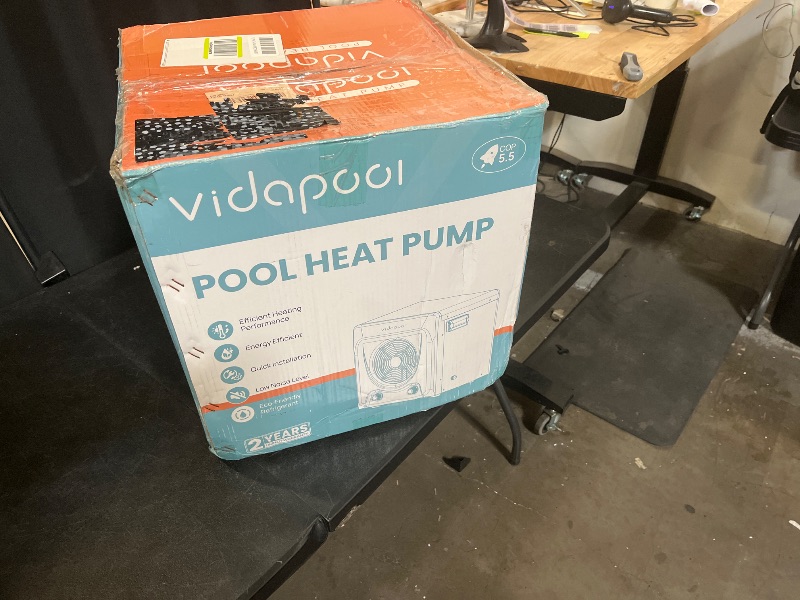 Photo 1 of 16,000 BTU Swimming Pool Heat Pump Electric Pool Heater for Above Ground Pools Up to 6,000 Gallons,Heating and Cooling Pool Heater 120V