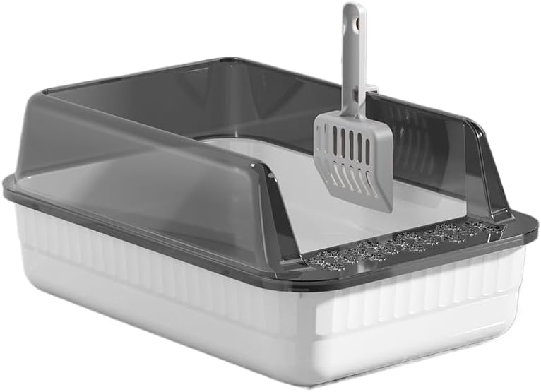 Photo 1 of Pet Litter Box for Cat Open Large Capacity Anti-Splash Shovel Cats Toilet Pet Sandbox Kitten Tray Bedpan Cleaning Basin Supplies
