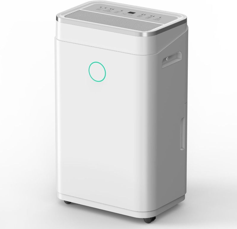 Photo 1 of 50 Pint 4500 Sq.Ft Home Dehumidifiers, 1.7 Gallon Tank Dehumidifier for Basement with Drain Hose, Auto/Quiet Sleep/Dry Mode