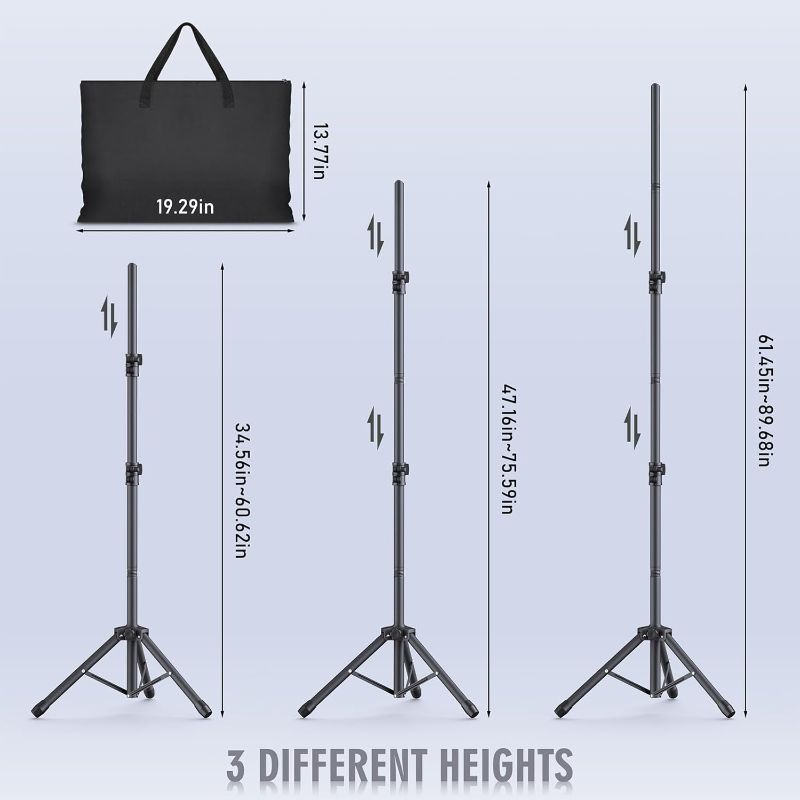 Photo 1 of Backdrop Stand Kit - 6 Widths, 10x7.5ft Adjustable Background Stand for Parties & Studio Photography
