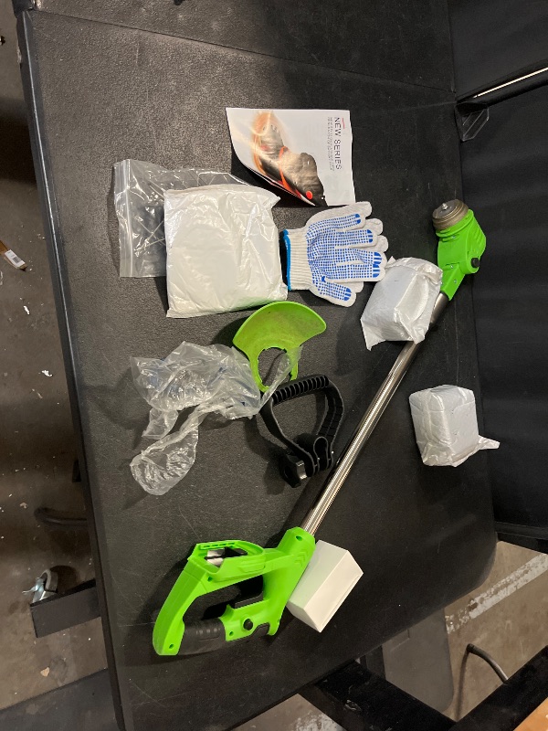 Photo 1 of Cordless  Wacker,Electric Weed Eater,2 Batteries,Grass Trimmer Cordless,Lightweight and Foldable Design,Weed Erimmer Green GCJ