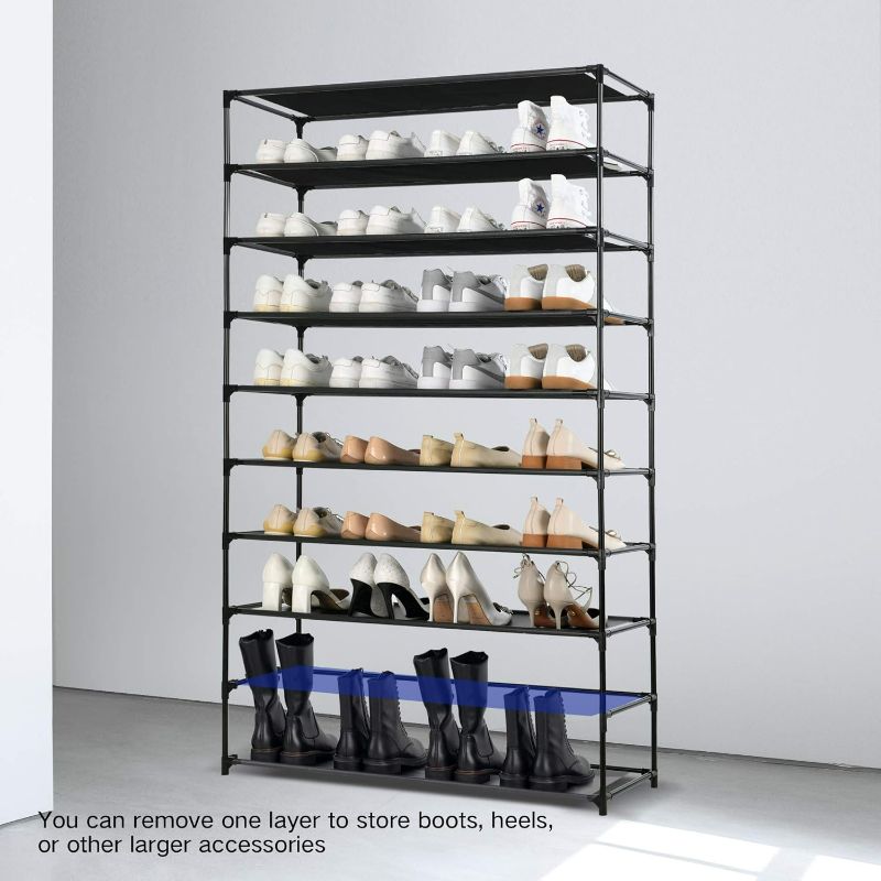 Photo 1 of Shoe Rack -Premium Non-Woven Shoe Storage, Shoe Organizer for Closet, Entryway, Garage & Hallway, Sturdy & Durable Shoe Rack Shelf