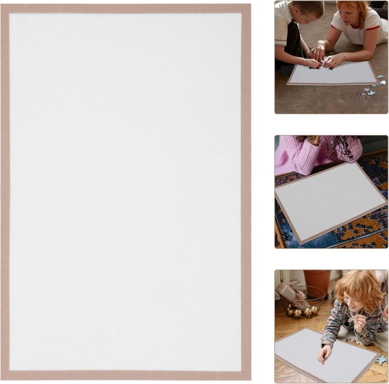 Photo 1 of  PITAPITA Puzzle Mat, Portable Puzzle Board, Non-Slip Surface, Modern Style, Up to 500 Pieces, 23.62 x 15.75 Inches