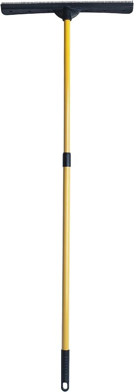 Photo 1 of FURemover PRO Pet Hair Rubber Broom with Squeegee, 58” Telescopic Handle for Carpet, Tile and Hardwood