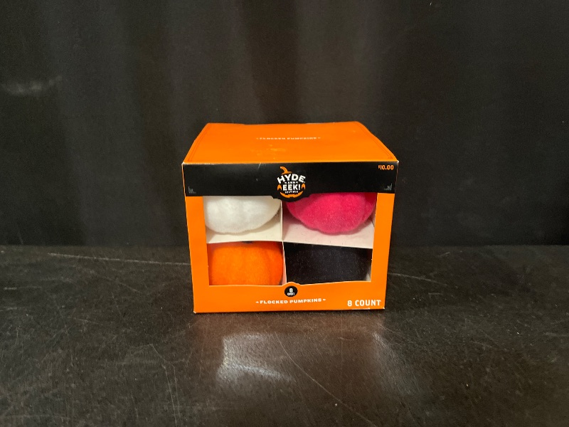 Photo 1 of Hyde And EEK decorative flocked pumkins 8 count
