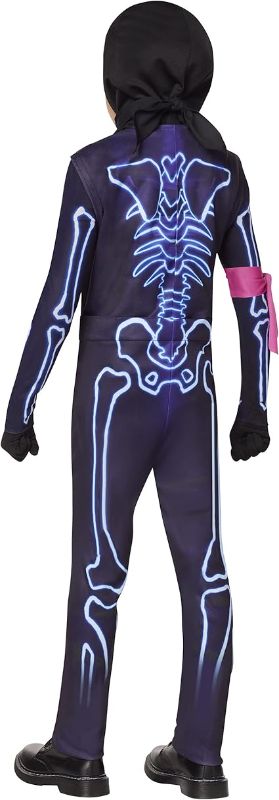 Photo 1 of (M) Spirit Halloween Fortnite Kids Light-Up Party Trooper Costume | Officially Licensed | Jumpsuit Outfit | Video Game Cosplay