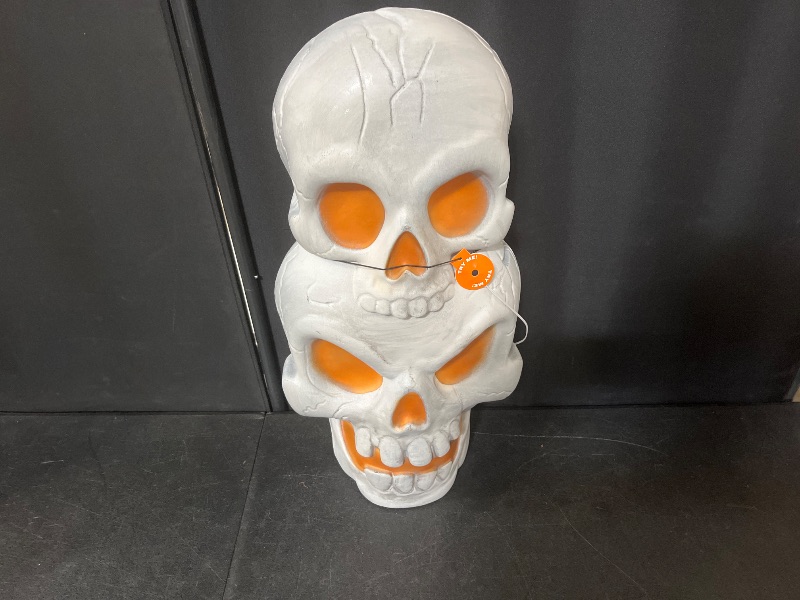 Photo 1 of Hyde and EEK Light and sound stacked lit figural skulls
