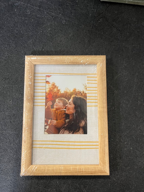 Photo 1 of frame yellow stripe 3inx 4in