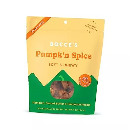 Photo 1 of Bocce’s 6 Ounce (Pack of 1) Pumpkin Spice - Pumpkin, Peanut Butter, & Cinnamon