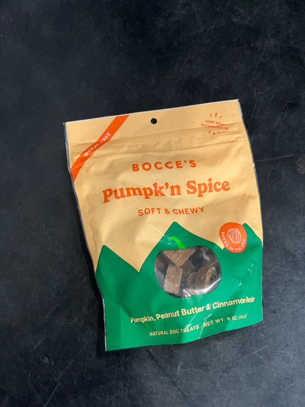 Photo 1 of Bocce’s 6 Ounce (Pack of 1) Pumpkin Spice - Pumpkin, Peanut Butter, & Cinnamon