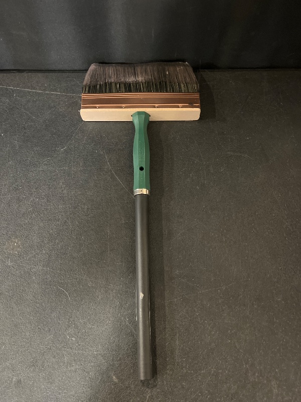 Photo 1 of 8 Inch Professional Paint Brush with Extendable Handle - Thick Synthetic Bristles for Walls, Ceilings, Fences, Quick Coverage, Durable for Latex & Oil-Based Paints