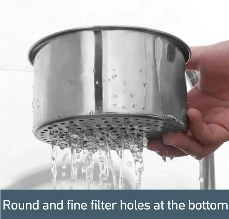 Photo 1 of Stainless Steel Swan Sink Strainer Basket Faucet Hanging Filter Basket Multi-Functional Kitchen Draining Basket for Fruit and Vegetable Quick Drain 2 in 1