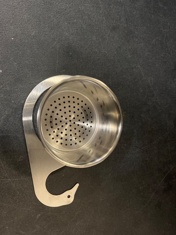 Photo 1 of Stainless Steel Swan Sink Strainer Basket Faucet Hanging Filter Basket Multi-Functional Kitchen Draining Basket for Fruit and Vegetable Quick Drain 2 in 1