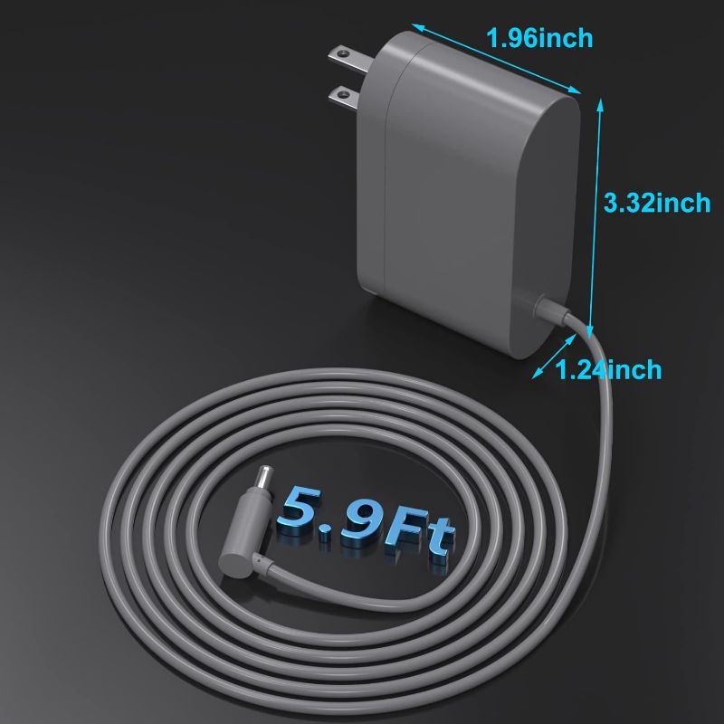 Photo 1 of 26.1V Replacement for Dyson Charger 205720-02 for Dyson V6 V7 V8 Car + Boat DC58 DC59 DC61 DC62 SV03 SV04 SV05 SV06 Cordless Vacuum 21.6V Battery Charger Cord 5.9FT