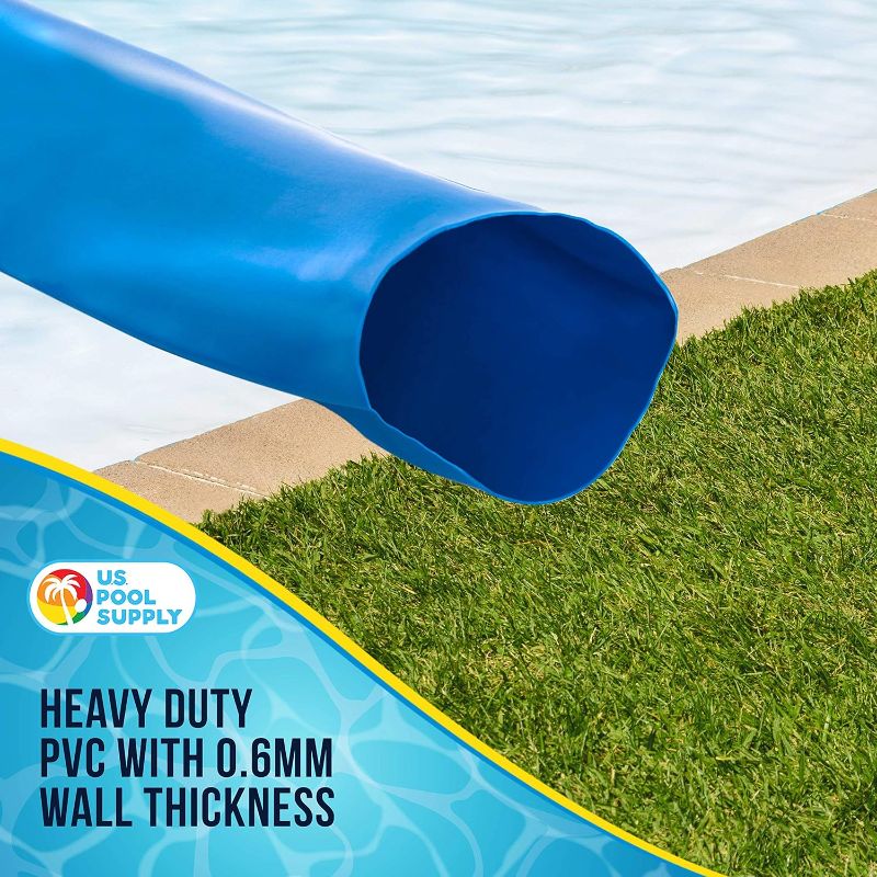 Photo 1 of U.S. Pool Supply Pool Backwash Hose 2" x 50' - Heavy-Duty Pool Drain Hose, Filter Pump Water Drainage, Sump Pump Discharge, Inground Draining - Flexible Lay Flat, Clamp