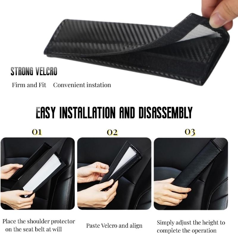 Photo 1 of 2PCS Carbon Fiber Texture seat Belt Covers Compatible with Picanto Proceed Rio K5 Sportage Stinger Soul GT Line seat Belt Shoulder Pads
Brand: JULOPO