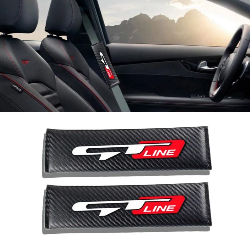 Photo 1 of 2PCS Carbon Fiber Texture seat Belt Covers Compatible with Picanto Proceed Rio K5 Sportage Stinger Soul GT Line seat Belt Shoulder Pads
Brand: JULOPO