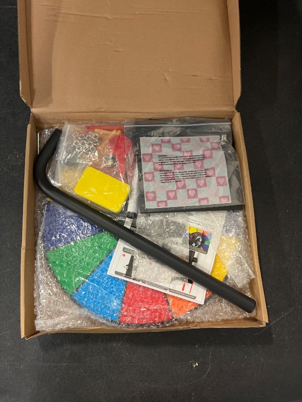 Photo 1 of Spinning Wheel - 12 Inch Color Prize Wheel with Stand, Table Spinner for Trade Shows, Carnivals & Home Games