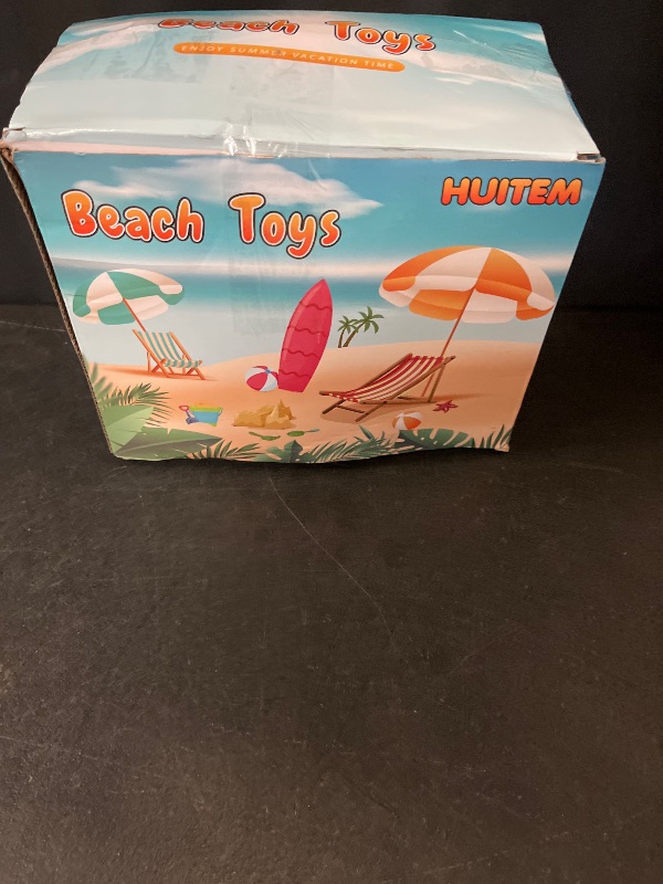 Photo 1 of HUITEM Beach Sand Toys for Kids 29PCS Sandbox Toys with 2 Collapsible Bucket