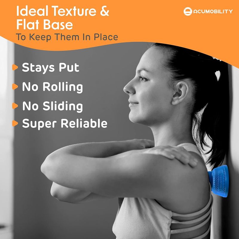 Photo 1 of Acumobility Massage Ball Roller 2 Pack - Trigger Point - Massage Balls Massage Roller Ball - Foot Massage Ball - Physical Therapy Ball (Deep Pressure)