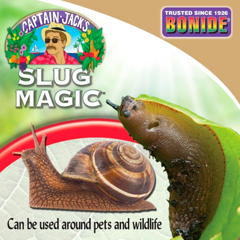 Photo 1 of Bonide Captain Jack's Slug Magic Granules, 24 oz Snail & Slug Killer, For Organic Gardening, Pet Safe Formula