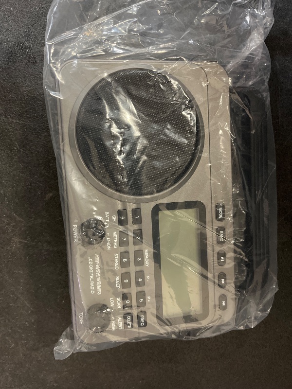 Photo 1 of Portable Radio with Best Reception, 4000mAh Rechargeable Digital Radio AM FM Portable with SD Card/USB Playback, Digital Tunner, Big Speaker, LCD Screen(Grey)