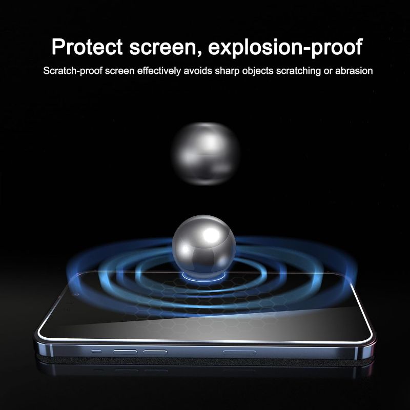 Photo 1 of Ailun 3 Pack Privacy Screen Protector for iPhone 16 Pro Max [6.9 inch]+ 3 Pack Camera Lens Protector,Dynamic Island Compatible,Anti Spy Tempered Glass[9H
