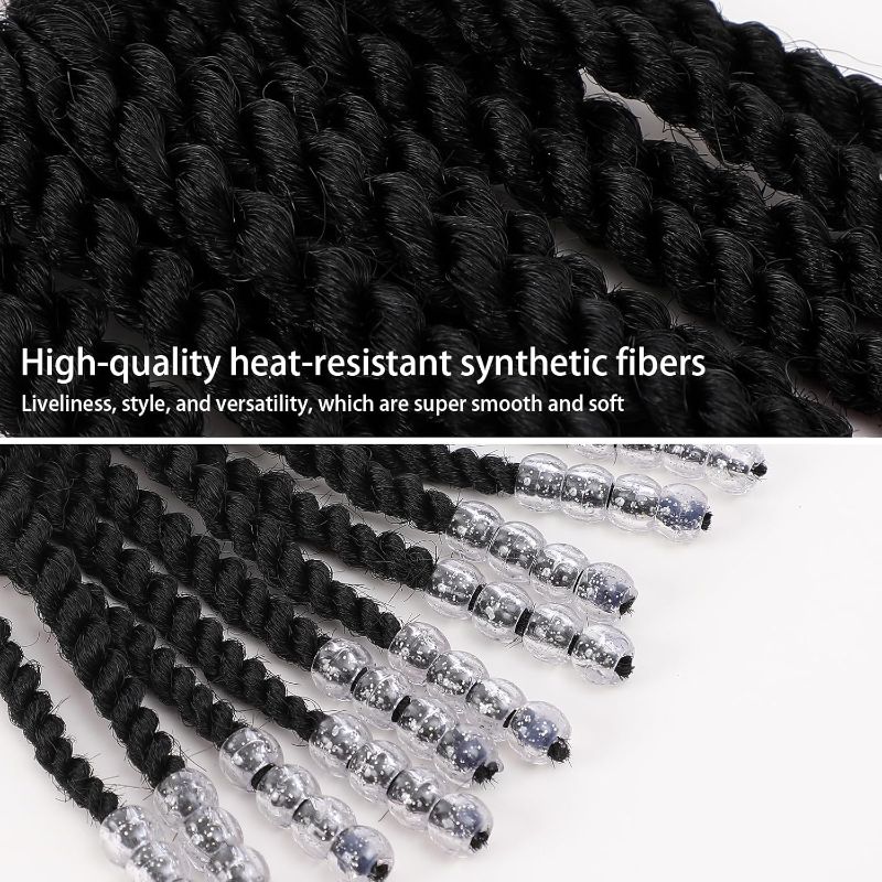Photo 1 of Kids Braid Ponytail dreadlock Extension with Bowknot Tie Clip in Braids Hair Extensions Wig Thin Dreads Extensions for Children Girls kids Wigs Synthetic Hairpiece Black Color Natural Soft