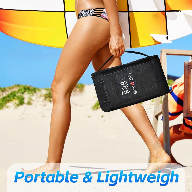 Photo 1 of 20PSI Electric Paddle Board Pump, Rechargeable Sup Pump with Storage Bag, Intelligent Dual Stage Inflation & Deflation, Auto-Off SUP Air Pump for Stand Up Paddle Boards, Kayaks, Boats, Tents