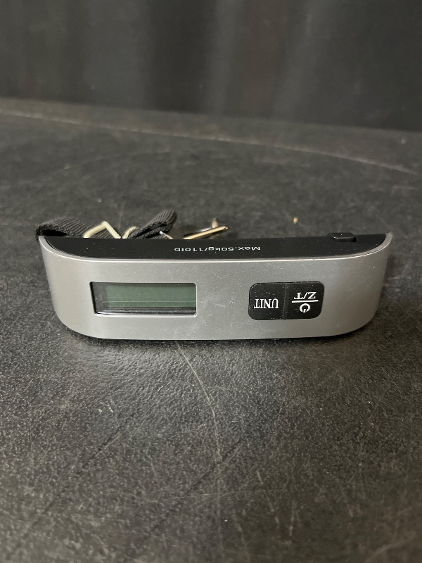Photo 1 of Luggage Scale, 110lb Luggage Weight Scale with 4 Unit Switching Functions&LED Display, Luggage Scale Travel Digital for Weighing Luggage, Backpacks, Packages and Markets
