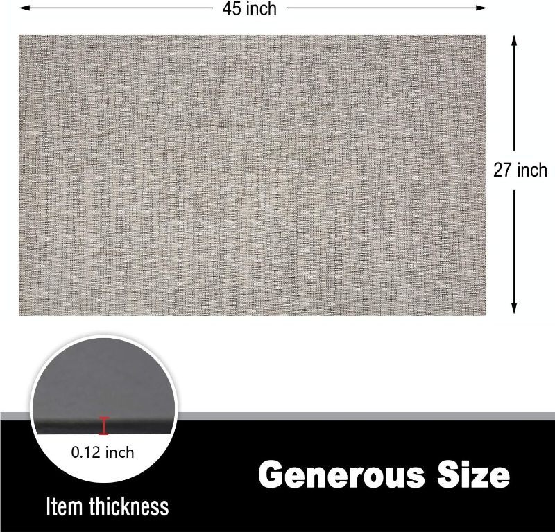 Photo 1 of Area Mats Rugs 42X66X0.12 Inch House Non Slip Stain Resistant Waterproof Easy Cleaning Rolled Packed