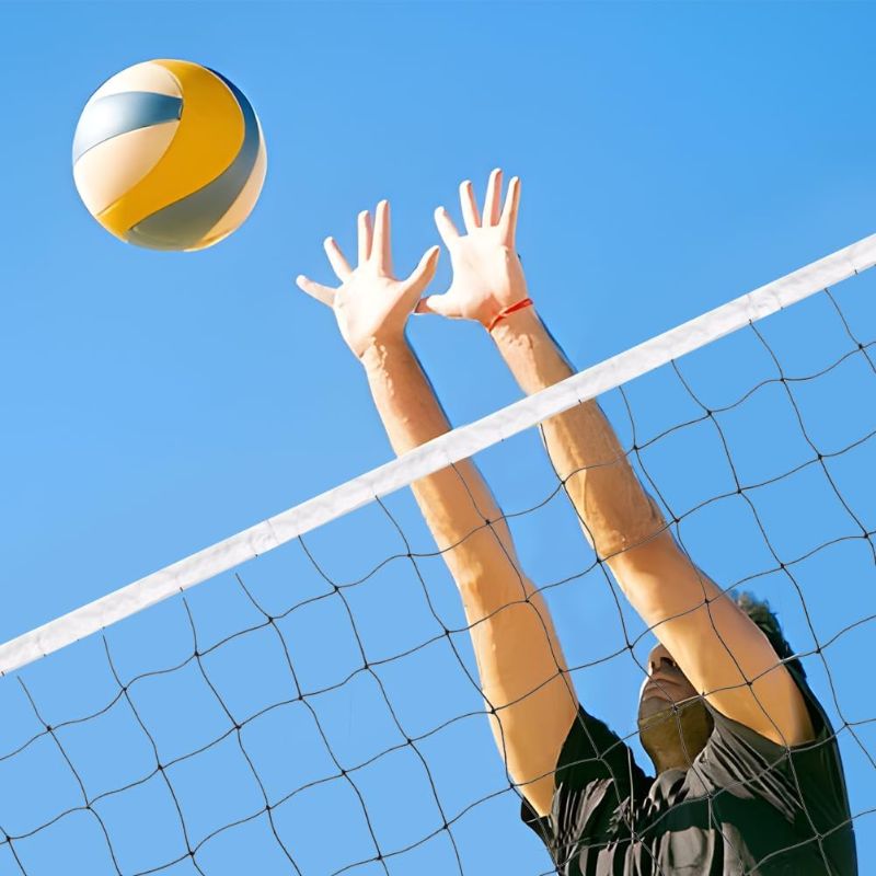 Photo 1 of Multi-Sport Net, Black, 31.17ft x 3.28ft, Volleyball, Badminton, Tennis, Heavy Duty Polythene & Canvas, Portable with Carrying Bag