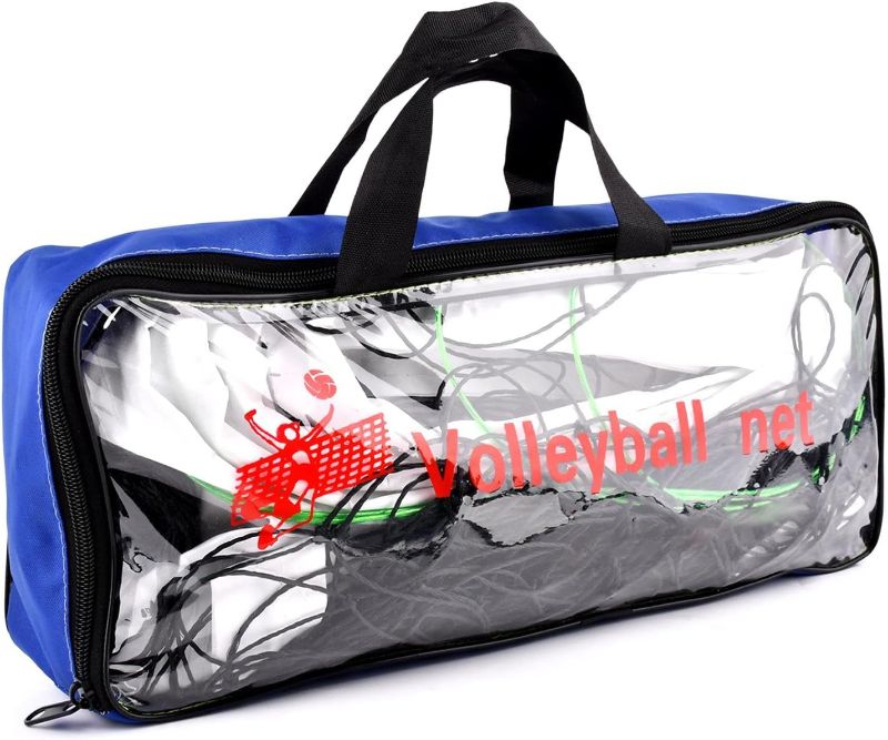 Photo 1 of Multi-Sport Net, Black, 31.17ft x 3.28ft, Volleyball, Badminton, Tennis, Heavy Duty Polythene & Canvas, Portable with Carrying Bag
