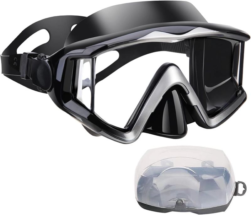 Photo 1 of Diving mask Anti-Fog Swimming Snorkel mask Suitable for Adults Scuba Dive Swim Snorkeling Goggles Masks