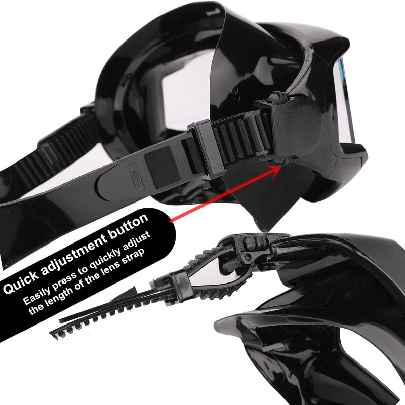 Photo 1 of Diving mask Anti-Fog Swimming Snorkel mask Suitable for Adults Scuba Dive Swim Snorkeling Goggles Masks