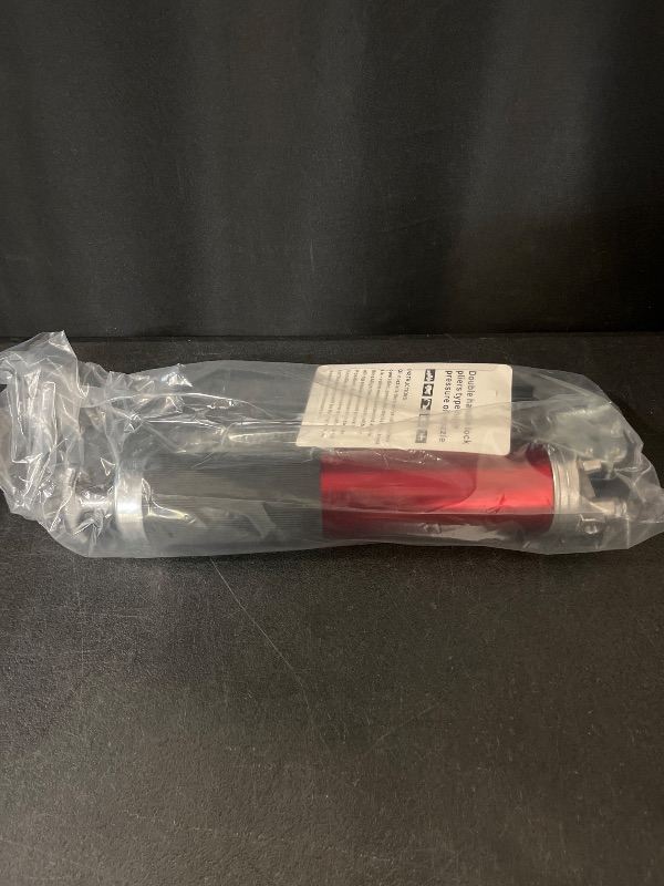 Photo 1 of Grease  Kit, 8000 PSI Heavy Duty Pistol Grip Grease Gun with Quick Locking Coupler, Spring Flex Hose, 14oz Load, 2 Standard Hose, Reinforced Coupler, Rigid Pipe, Sharp Nozzle