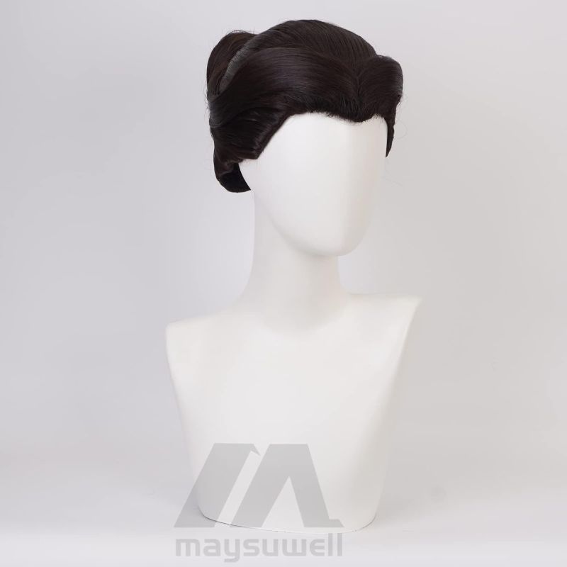 Photo 1 of Cosplay Wigs for Men Women Dark brown short hair Anime wig for Halloween,carnival,Costume Party with Wig Cap
