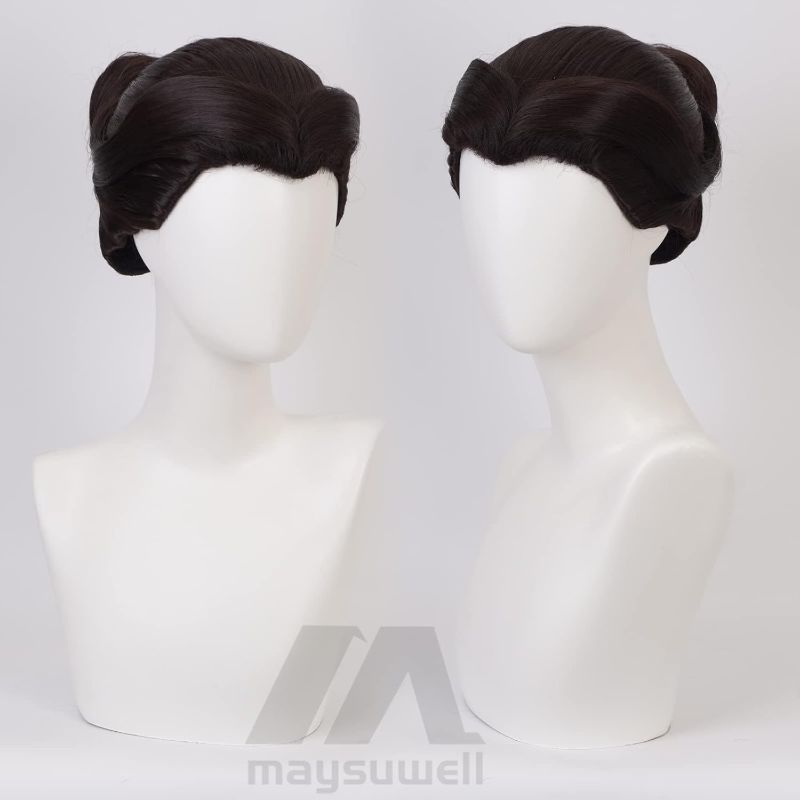Photo 1 of Cosplay Wigs for Men Women Dark brown short hair Anime wig for Halloween,carnival,Costume Party with Wig Cap