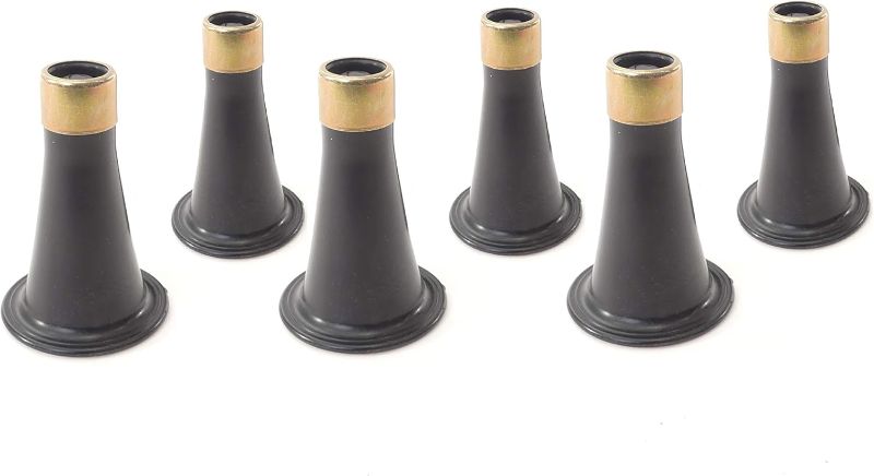 Photo 1 of Tech Team #00740 3 1/2" Reinforced Bed Risers, Replace Casters, Prevent Sliding, Fits Over a Standard Bed Foot, Tool Free Installation, Set of 6