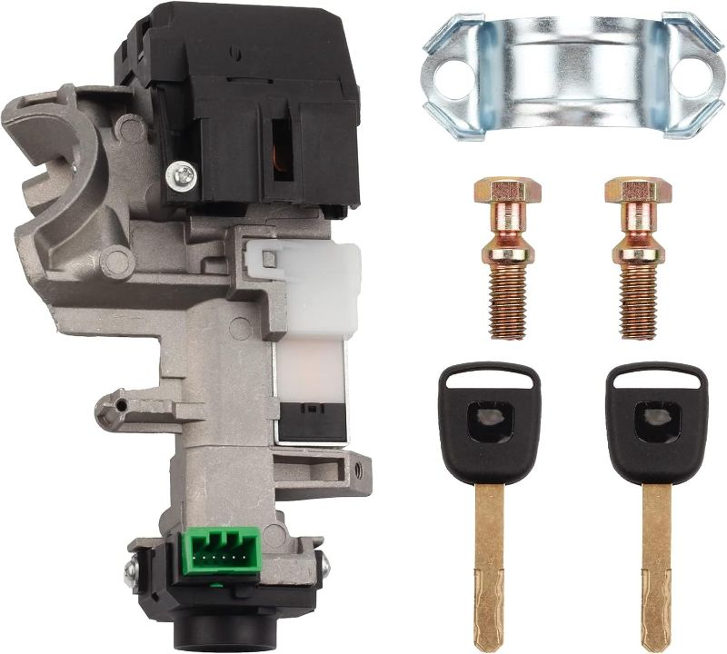 Photo 1 of Dasbecan Ignition Switch Lock Cylinder Assembly Compatible with Honda Accord CRV Odyssey FIT 2003-2008 06350-SAA-G30 35100-SDA-A71 (with Chip ID48 Keys)