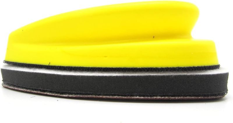 Photo 1 of SHENGANG 2 PCS 140x98mm 5 Holes Mouse Hook and Loop Soft Interface Pad Disc for Polishing Grinding Power Tools Accessories