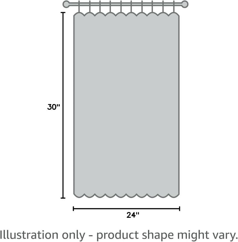 Photo 1 of Tollpiz Short Linen Tier Curtains Rod Pocket Semi Sheer Half Kitchen Curtain Burlap Light Filtering Thick Linen Drapes for Bathroom, 30 x 24 inches Long, White, Set of 2 Panels