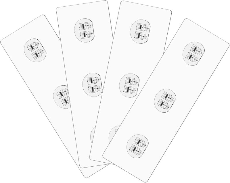 Photo 1 of CoguZed 4 Pack Shower Caddy Adhesive Replacement, No Drilling Required, Transparent Adhesive for Shower Shelf & Caddy, Bathroom and Kitchen Soap Holder Storage